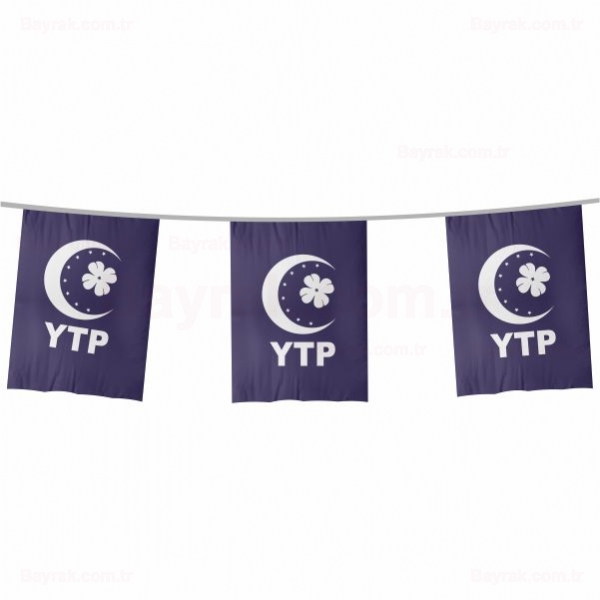 Yeni Türkiye Partisi İpe Dizili Bayrak