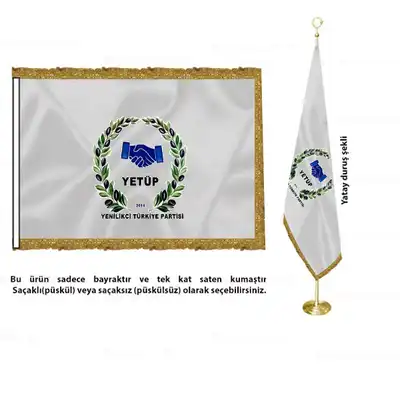 Yenilikçi Türkiye Partisi Saten Makam Bayrağı