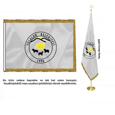 Yolalan Belediyesi Saten Makam Bayrağı