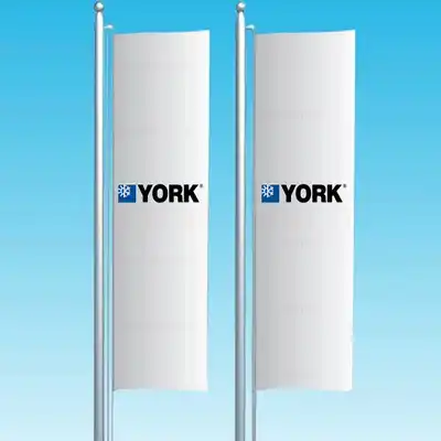 York Dikey ekilen Bayraklar
