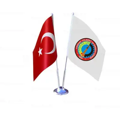 Yozgat Ticaret ve Sanayi Odası 2 li Masa Bayrakları