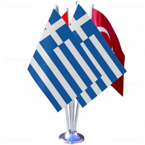 Yunanistan 4 l Masa Bayrak