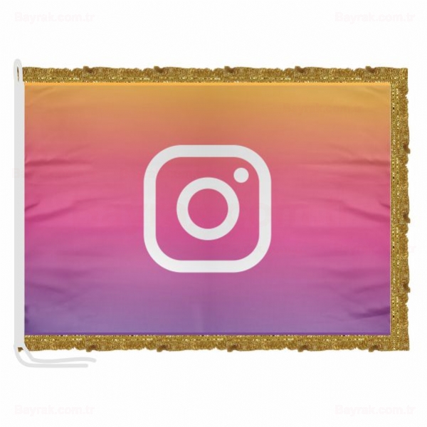 Zeminli Instagram Saten Makam Bayrak