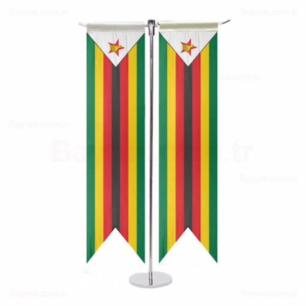 Zimbabve Özel T Masa Bayrak