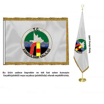 Zonguldak Valiliği Saten Makam Bayrağı