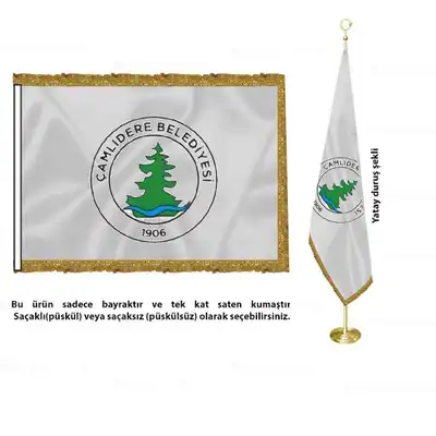 Çamlıdere Belediyesi Saten Makam Bayrağı