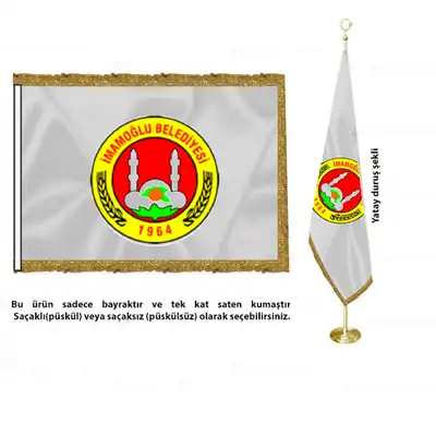 İmamoğlu Belediyesi Saten Makam Bayrağı