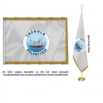 İnebolu Belediyesi Saten Makam Bayrağı