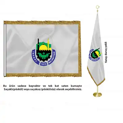 İnegöl Belediyesi Saten Makam Bayrağı