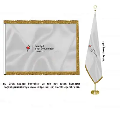 İstanbul Bilgi Üniversitesi Saten Makam Bayrağı