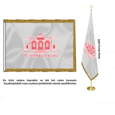 İstanbul Valiliği Saten Makam Bayrağı