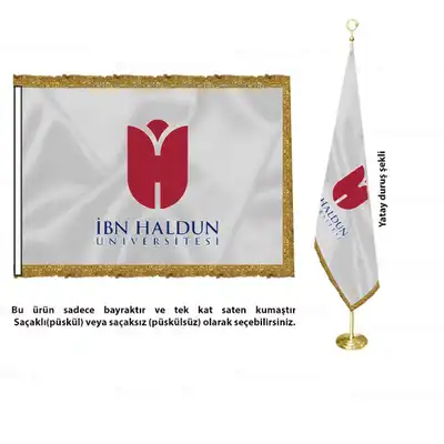 İstanbul İbn Haldun Üniversitesi Saten Makam Bayrağı