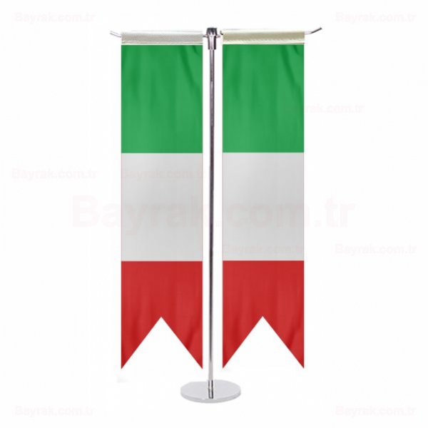 İtalya Özel T Masa Bayrak