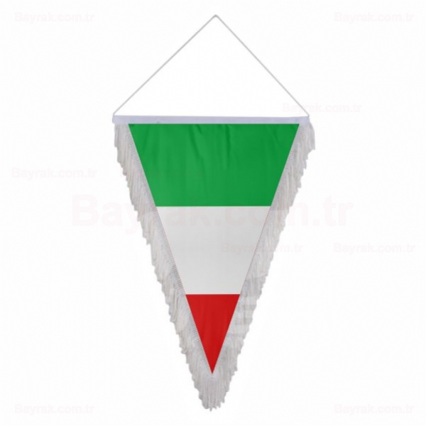 İtalya Üçgen Saçaklı Bayrak
