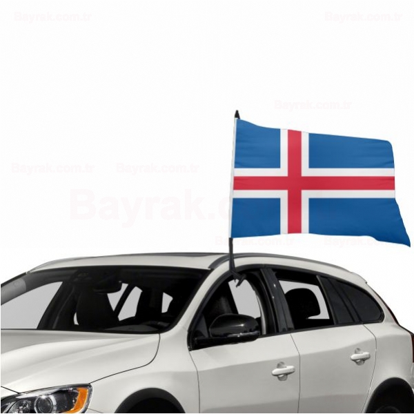 İzlanda Özel Araç Konvoy Bayrak