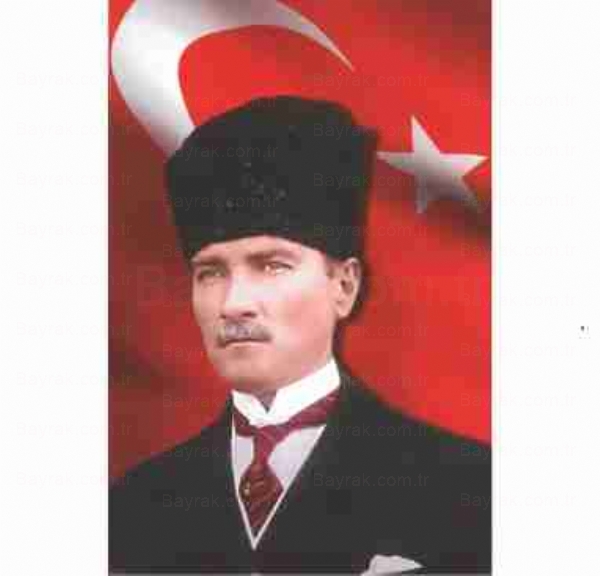 Kalpaklı Bez Atatürk Posteri