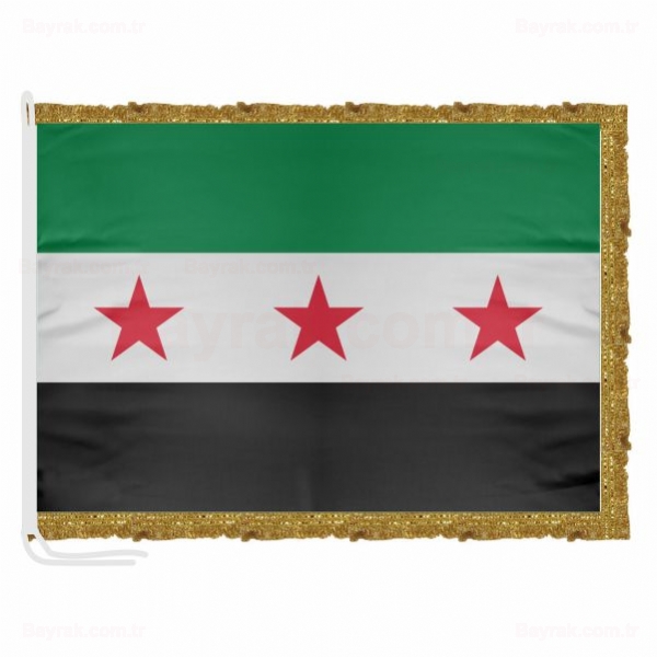 zgr Suriye Ordusu Saten Makam Bayrak