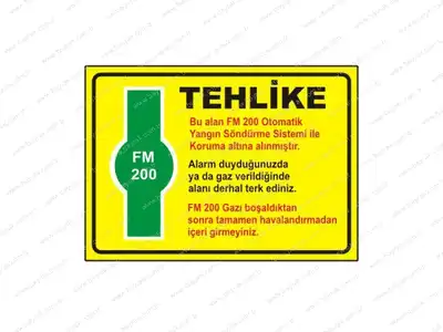 Tehlike FM 200 Levhas